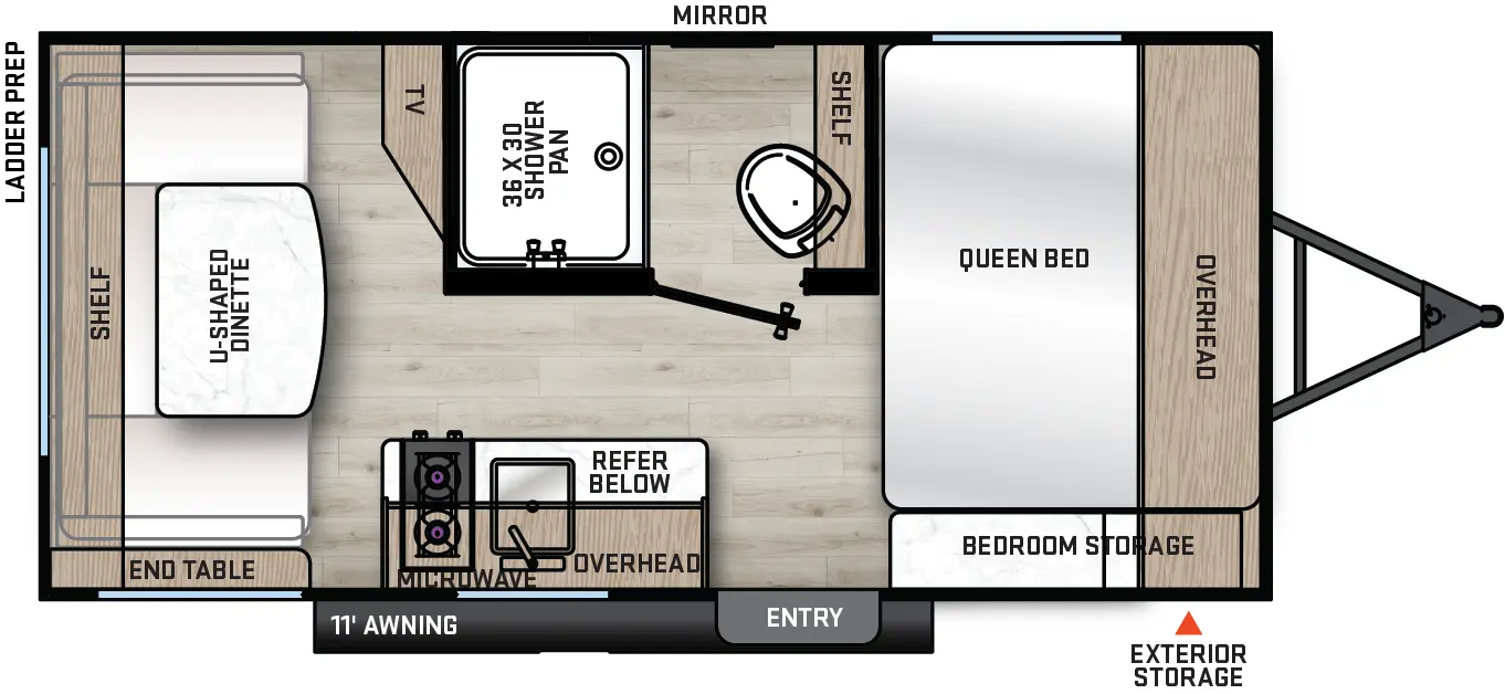 Aurora 15RDX Floorplan